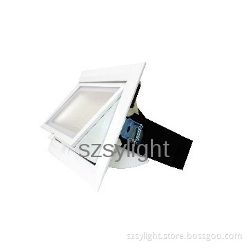 38w recessed adjustable led downlight rectangular COB ce